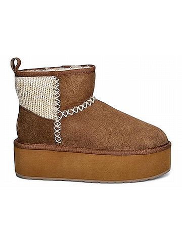 Emu Australia Women's Stinger Knit Flatform Boot in Chestnut (view 1)