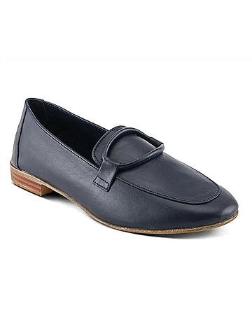 Spring Step Women's Carrington Leather Loafer in Navy (view 1)