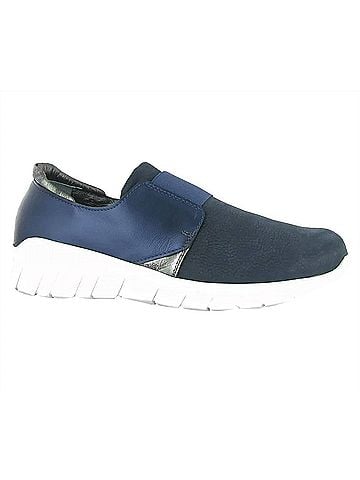 Naot Women's Intrepid Slip On Sneaker in Navy Velvet Nubuck (view 1)