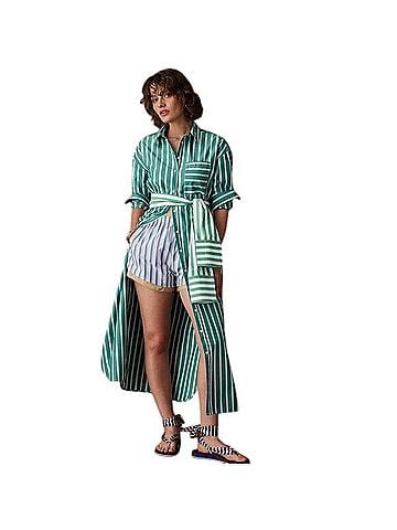Rosie Assoulin for Target Maxi Shirt Dress Casual Dress (view 2)