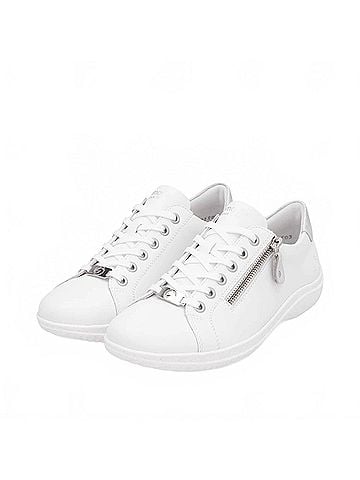Rieker Women's Round Toe Sneaker in White Combination (view 2)