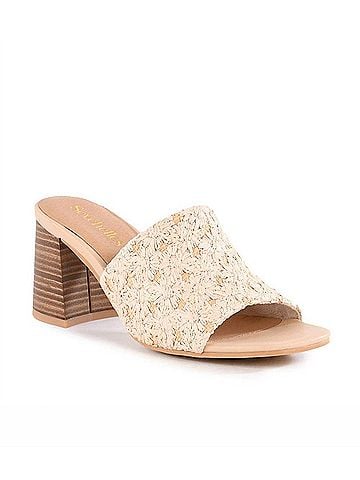 Seychelles Women's Adapt Raffia Heel Sandals in Daisy (view 1)