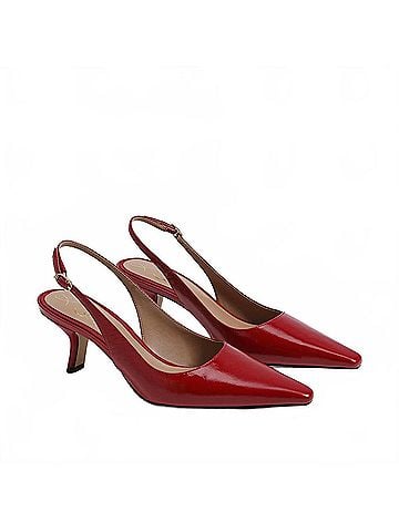 Sam Edelman Women's Bianka Slingback Pump in Deep Scarlett (view 2)