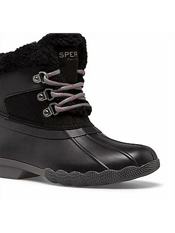 Sperry Top Sider Kid's Alpine Saltwater Boot 4 Mo in Black (view 2)