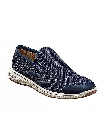 Florsheim Boy's Great Lakes Jr. 5 Mo in Navy (view 2)