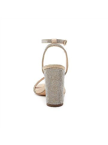 De Blossom Collection Ankle Strap Heels in Nude (view 2)