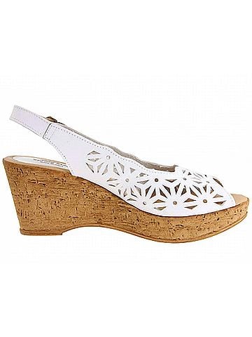 Spring Step Women's Abigail Sling-Back Sandals in White (view 1)
