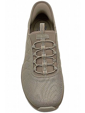 Skechers Women's Brilliance Night Shift Slip-On Shoe in Taupe (view 2)