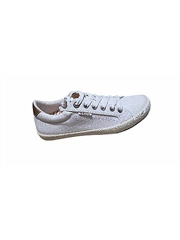 Taos Women's Starburst Shoe in White/Tan (view 1)