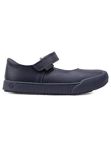 Pediped Girl's Barbara Mary Jane Flat in Navy (view 1)