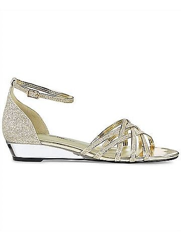 Easy Street Women's Tarrah Glitter Sandals in Gold (view 1)
