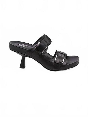 Ash Women's Jakarta Leather Sandals in Black (view 1)