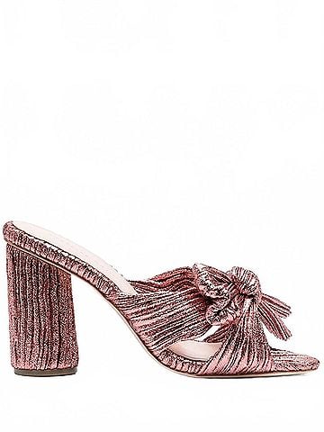 Loeffler Randall Women's Penny Knot Heel Sandal in Pink (view 1)