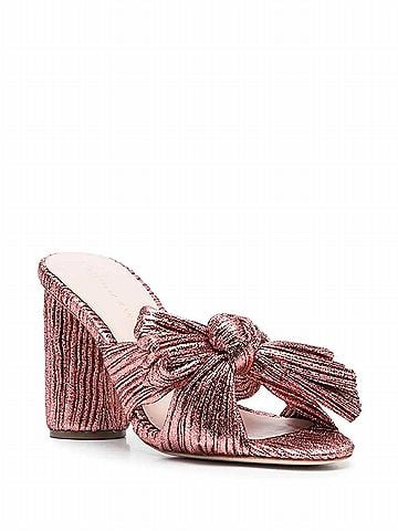 Loeffler Randall Women's Penny Knot Heel Sandal in Pink (view 2)