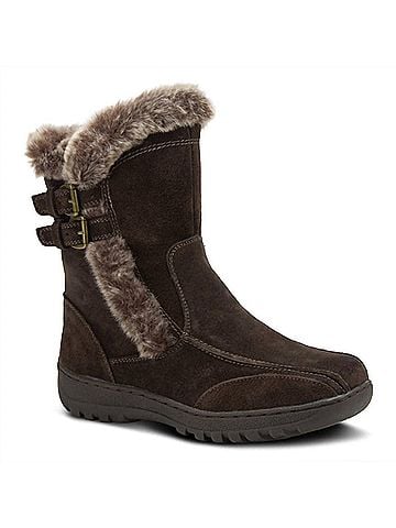 Spring Step Women's Achieve Boots in Brown Suede (view 1)