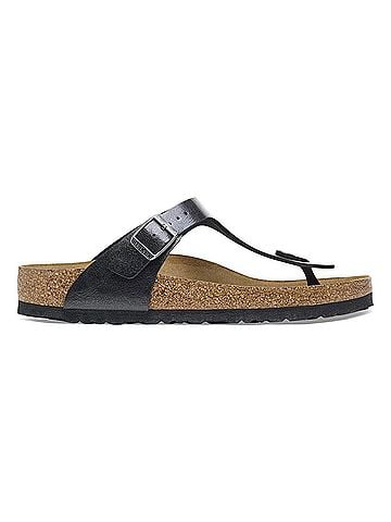 Birkenstock Women's Gizeh Birko-Flor Sandals in Graceful Licorice (view 1)