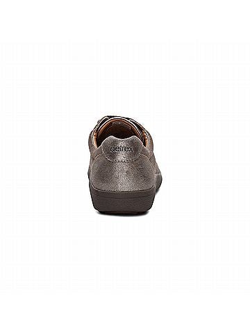 Aetrex Women's Courtney Lace-Up Sneaker in Brushed Silver (view 2)