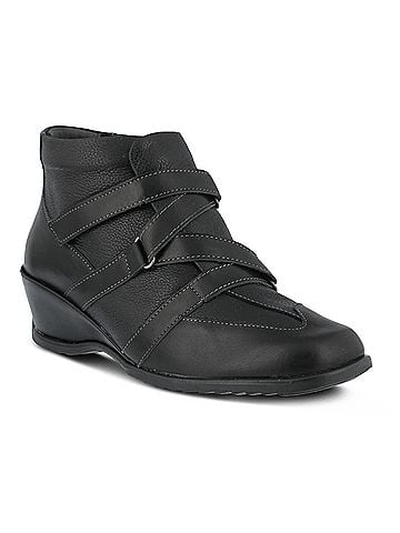 Spring Step Women's Allegra Bootie in Black Patent (view 2)