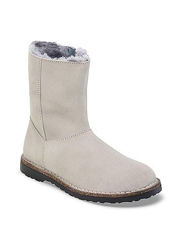 Birkenstock Women'S Uppsala Zip Shearling Boot in Stone Coin Suede (view 1)