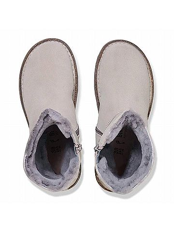 Birkenstock Women'S Uppsala Zip Shearling Boot in Stone Coin Suede (view 2)