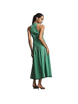 Anthropologie Maeve Halter V-Neck Drop-Waist Midi Dress Casual Dress (view 2)