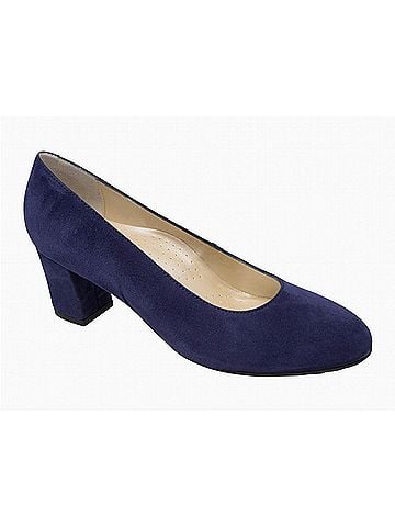 Eric Michael Women's Abby Block Heel Pump in Navy (view 1)