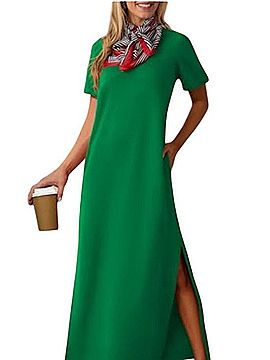 Boden Jersey Split Hem Midi Dress Casual Dress (view 1)