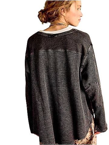 Free People FP One Blake Thermal Long Sleeve T-Shirt (view 2)