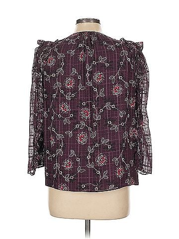 Rebecca Taylor Rebecca Taylor 3/4 Sleeve Silk Top (view 2)
