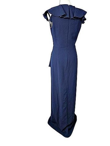 Monique Lhuillier Ruffle Maxi Dress Cocktail Dress (view 2)