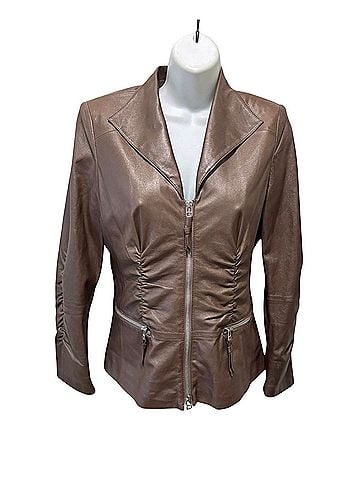 Lafayette 148 New York Leather Jacket (view 1)