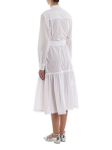 Tory Burch Scalloped trimming poplin shirt dress Casual Dress (view 2)