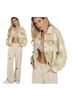 Pol Print Tan Ivory Jacket Size S - photo 7