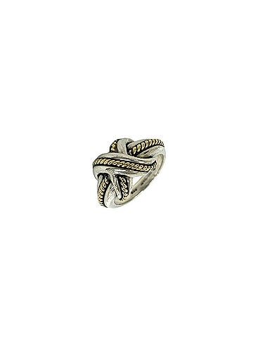 Tiffany & Co. TIFFANY&amp;Co. Tiffany Vintage Signature Ring, Sterling Silver 925, 18K 750YG, Item Number 36339 (view 1)