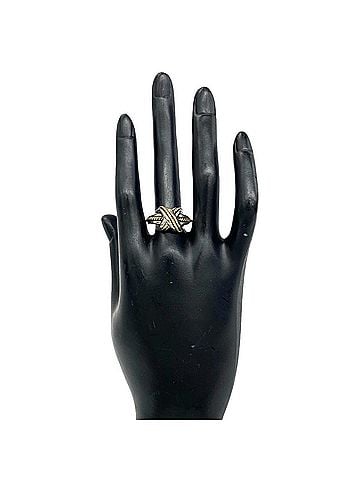 Tiffany & Co. TIFFANY&amp;Co. Tiffany Vintage Signature Ring, Sterling Silver 925, 18K 750YG, Item Number 36339 (view 2)