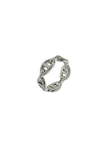 Hermès HERMES Enchainée PM Ring, Sterling Silver 925, Size #57, Accessory, Item Number 29058 (view 1)