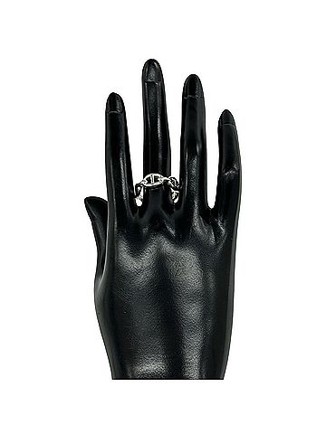 Hermès HERMES Enchainée PM Ring, Sterling Silver 925, Size #57, Accessory, Item Number 29058 (view 2)