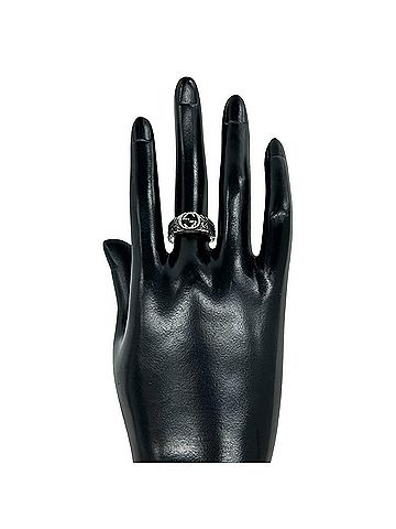 Gucci GUCCI Interlocking G Arabesque Ring, Sterling Silver 925, Accessory, Item No. 25260 (view 2)