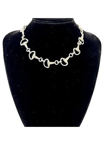 Gucci GUCCI Vintage Horsebit Necklace (Tom Ford Era) - Sterling Silver 925 Accessory Item Number 12438 (view 2)