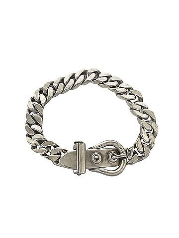 Hermès HERMES Vintage Boucles Sellier PM Bracelet, Sterling Silver 925, Accessory, Silver, Item No. 12907 (view 1)