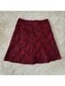 Ann Taylor Floral Jacquard Solid Red Black Formal Skirt Size 8 - photo 9