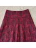 Ann Taylor Floral Jacquard Solid Red Black Formal Skirt Size 8 - photo 5