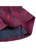 Ann Taylor Floral Jacquard Solid Red Black Formal Skirt Size 8 - photo 2