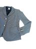 Gap 66% Polyester 31% Viscose 3% Spandex 100% Polyester Stripes Multi Color Blue White Blazer Size 4 - photo 6