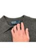 Polo by Ralph Lauren 100% Lambswool Solid Gray Purple Wool Pullover Sweater Size L - photo 4