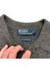 Polo by Ralph Lauren 100% Lambswool Solid Gray Purple Wool Pullover Sweater Size L - photo 3