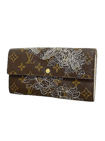 Louis Vuitton Louis Vuitton Monogram Dentelle Portefeuille Sarah Long Wallet M95390 Brown Argent Women's (view 1)