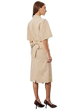 Petar Petrov Wrap Button Front Midi Shirt Dress Casual Dress (view 2)