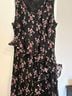 LoveShackFancy Floral Black Pink Casual Dress Size 10 - photo 5