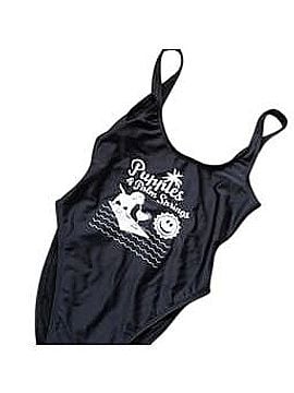 Puppies Make Me Happy One Piece Swimsuit (view 1)